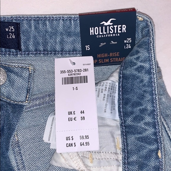 Hollister High-Rise Crop Slim Straight - Picture 3 of 3